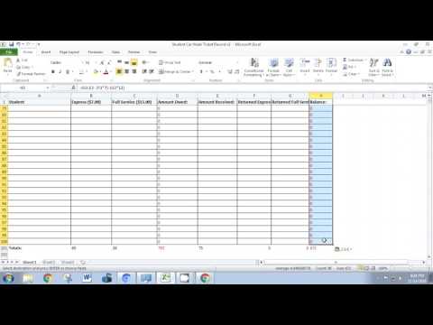 How to do a Mister Car Wash Spreadsheet