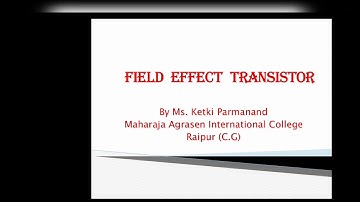 Field effect Transistors