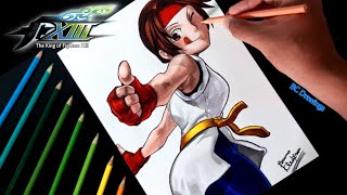 Drawing Yuri Sakazaki [The King of Fighters XIII] screenshot 5