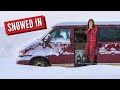 First Winter Snow Storm | Living In A Van
