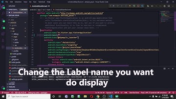 Changing the App Display Name in Flutter