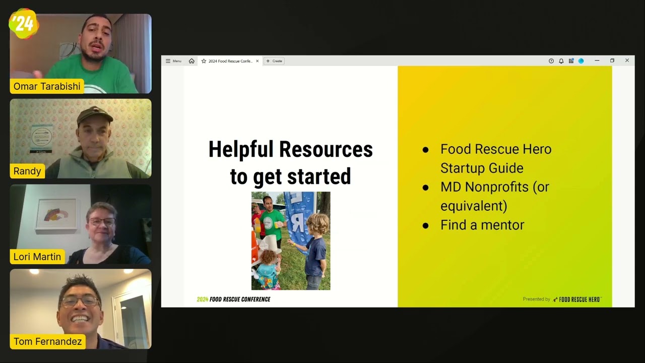 Starting a Food Rescue: Choose Your Own Adventure (Food Rescue Conference 2024)