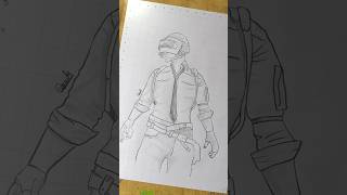 BGMI Outline Drawing Easy / BGMI drawing step by step shorts bgmi pubgmobile  drawing