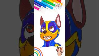 Draw Paw Patrol Simple Draw Paw Patrol Chase Mighty Pups 🌈 🐶