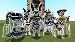DESTROY ALL ZOONOMALY MONSTERS FAMILY & POPPY PLAYTIME 3 MONSTERS FAMILY in TALL GRASS  Garry's Mod