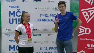 Barbora Bursová, trojnásobná mistryně - YONEX Mistrovství ČR U15 2021