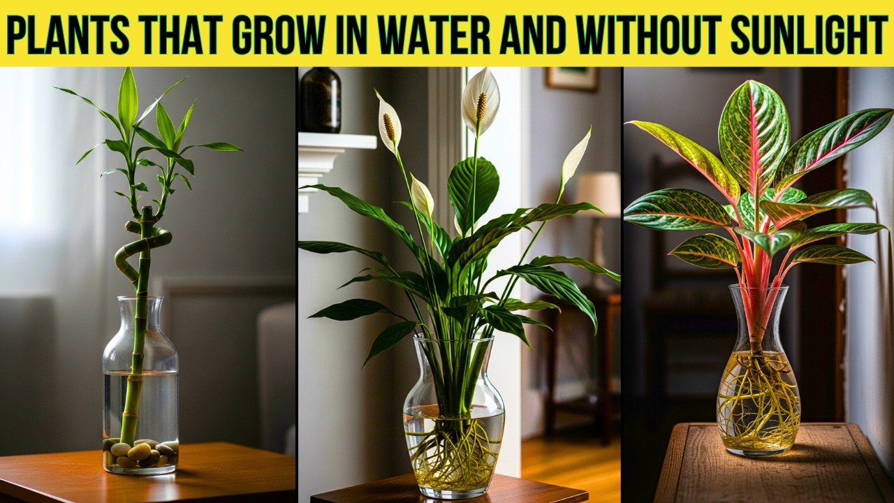 7 Plants That Grow in Water and Zero Sunlight (No Soil Needed)