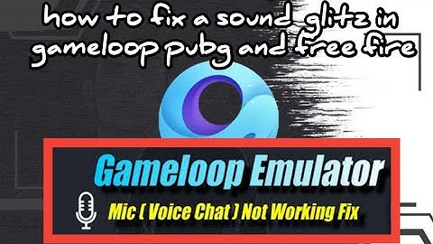 HOW TO fix PUBG AND FREE fire SOUND GLITZ IN GAME LOOP in 1 MINUTE #gameloop