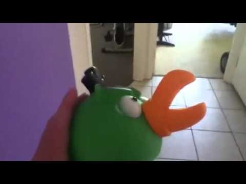 angry bird squeaky dog toy