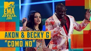 Akon \& Becky G – Como No (LIVE) \/ MTV EMA 2019