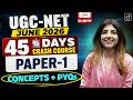 UGC NET June 2026 Paper-I | 45 Days Crash Course + PYQs | Drishti Teaching Exams