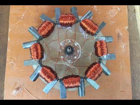 How To Make A Powerful DC Motor Step By Step , A Very Strong Motor For School Project 2017