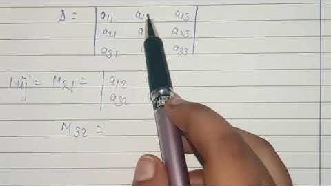 2: Minors and Co-factors | Determinants| Basic mathematics| bcs-012 BCA| block 1 #edustop #bcs012