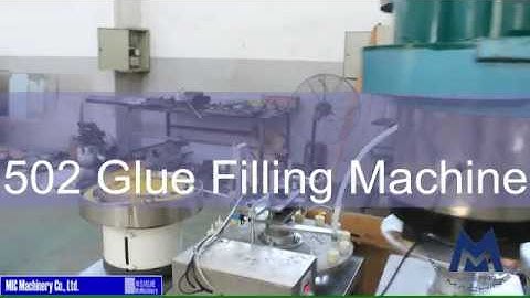The 502 glue filling capping machine