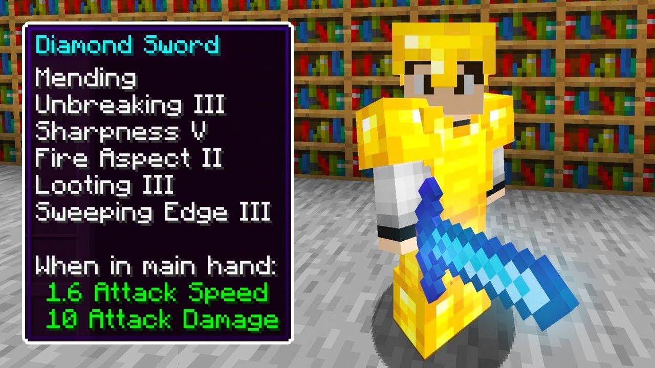 I Made The Ultimate Diamond Sword In Minecraft Very Op Youtube