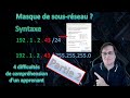 Partie 2 de lexplication du netmask et des sousrseaux point 1 des difficults de comprhension