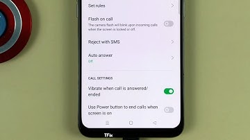 Vibrate when call is answered/ended on OPPO Reno2 F Android 11
