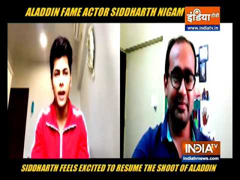 Actor Siddharth Nigam shares his feelings as shooting for Aladdin resume