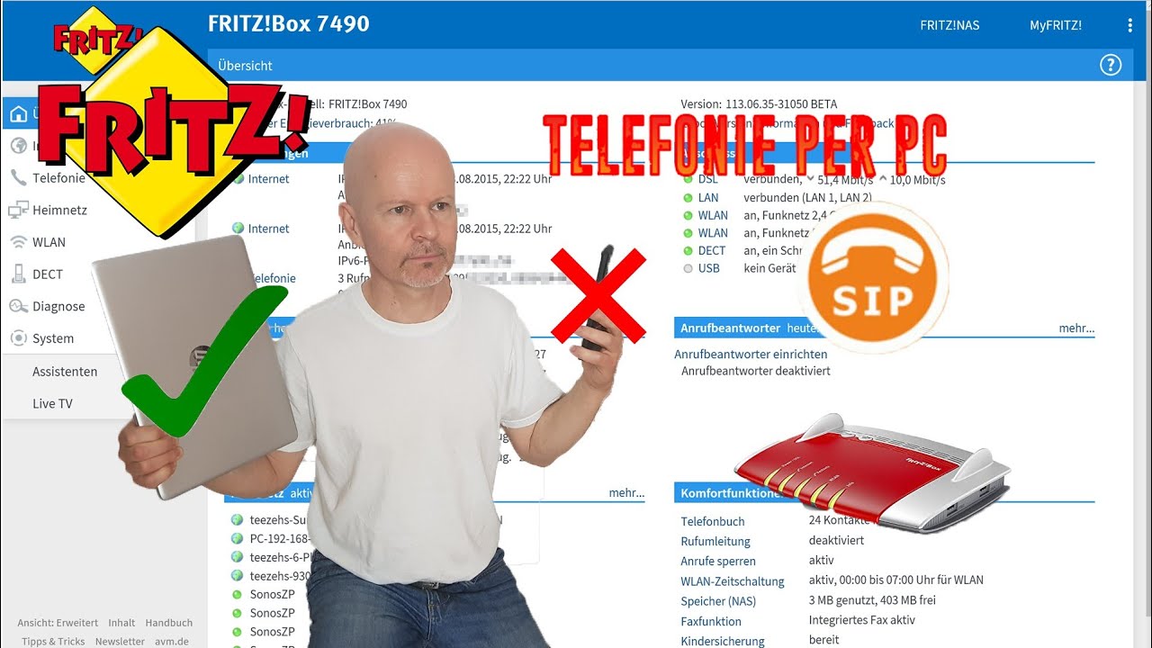 New Fritz!Box Telefonieren über den PC