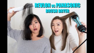 Revlon VS Panasonic Hair Brush Dryer Review!