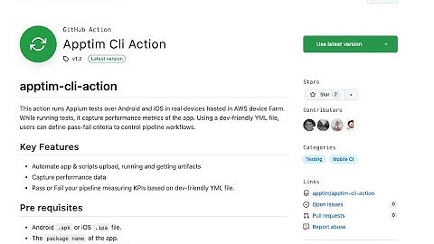 Apptim: How to integrate mobile performance tests with Github Actions (Demo)