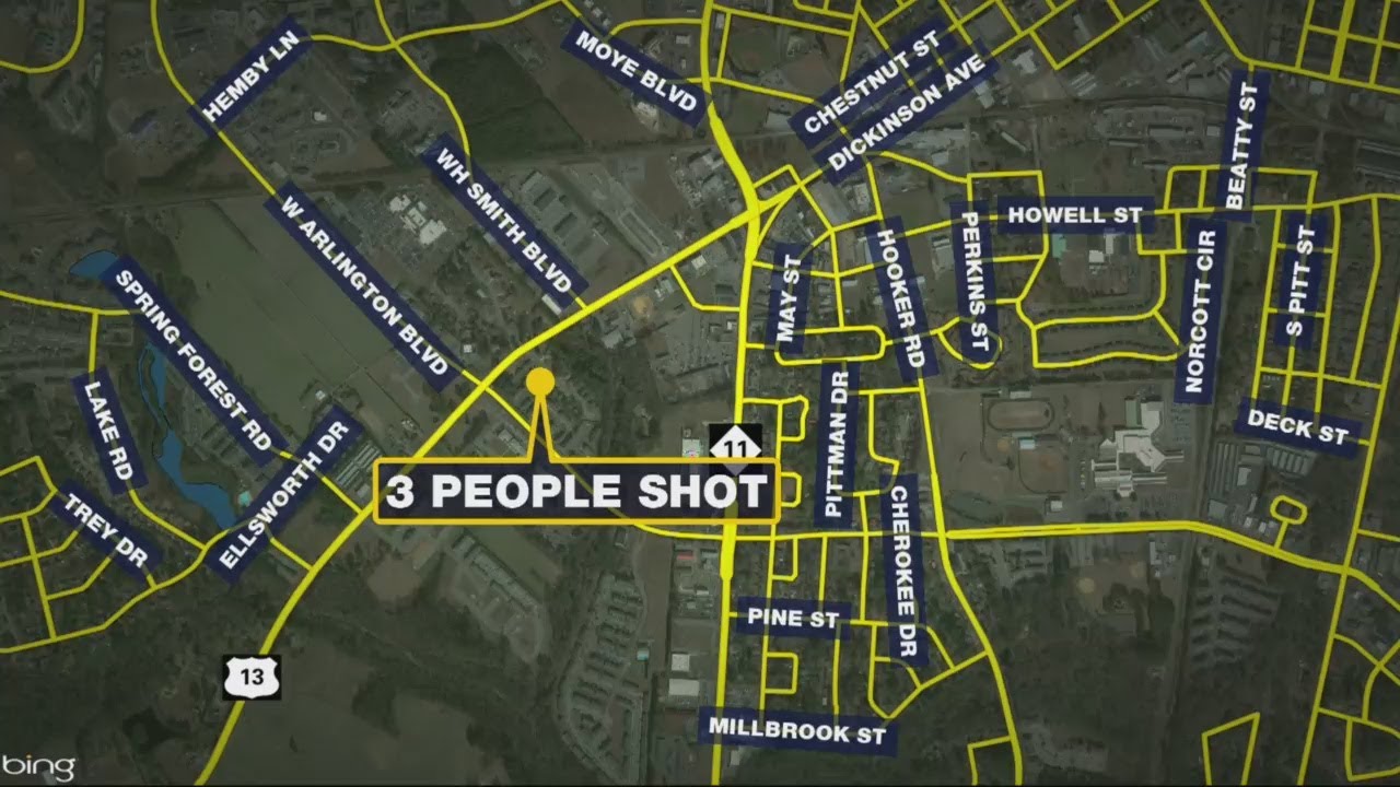 Three men shot at Pecan Grove Apartments in Greenville. YouTube