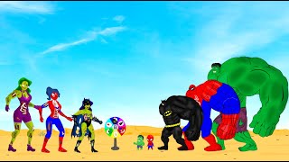 Rescue SUPER HEROES Team SHE HULK \& SPIDER GIRL, BAT GIRL: Returning from the Dead SECRET - FUNNY