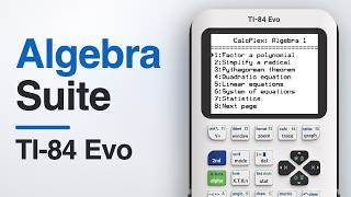 Put All of Algebra 1 on Your TI-84 Evo