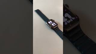 애플워치8 스테인리스스틸 케이스 41mm 그래파이트 실물 [4K HDR] Apple watch8 stainless steel case graphite