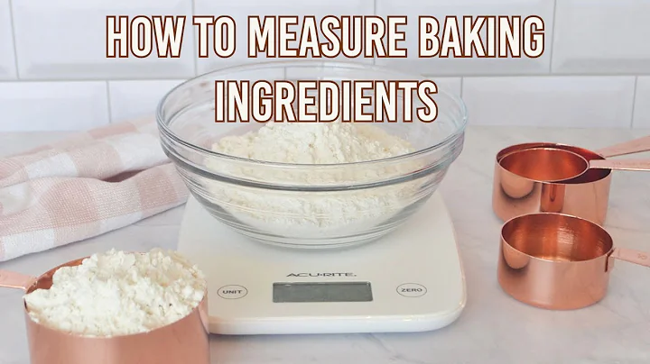 How to Measure Baking Ingredients Properly | Weight, Cups and Spoons