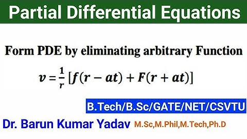 Partial differential equations|Formation of partial differential equations|part 5|#barunmaths
