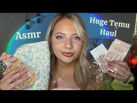 Asmr Huge Temu Haul 🌸 Tapping, Scratching, Whispering