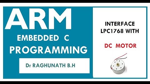 DC motor interface with LPC1768 and Rotate in clockwise and anticlockwise direction
