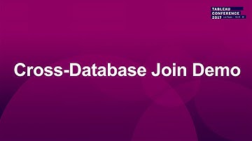 A Tableau match: Cross database joins & blends
