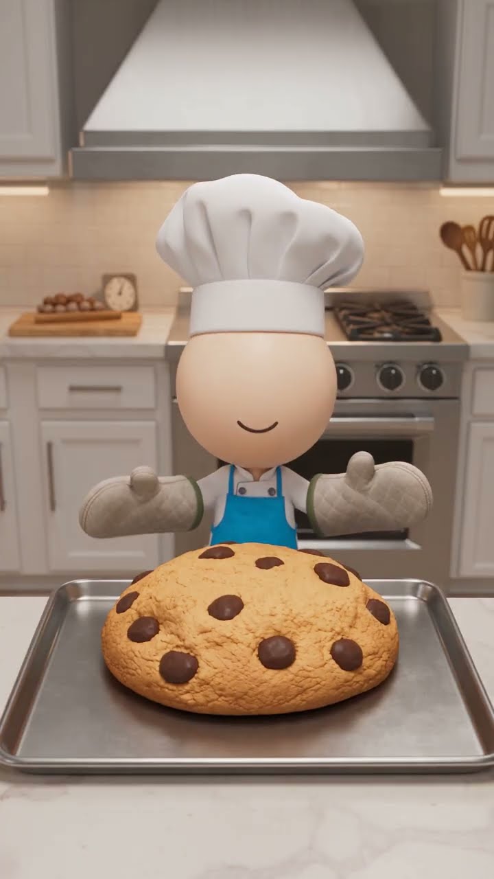 😂🍪 He wanted to bake a simple cookie… but the cookie had other