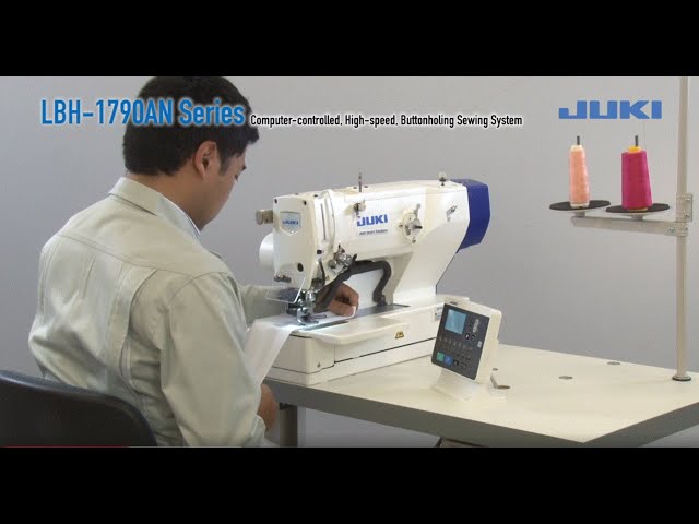 JUKI LBH -1790AN Series Computer-controlled, High-speed, Buttonholing Sewing System class=