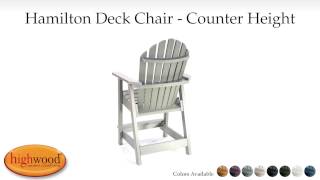 Hamilton Counter Height Deck Chair AD CHCA2