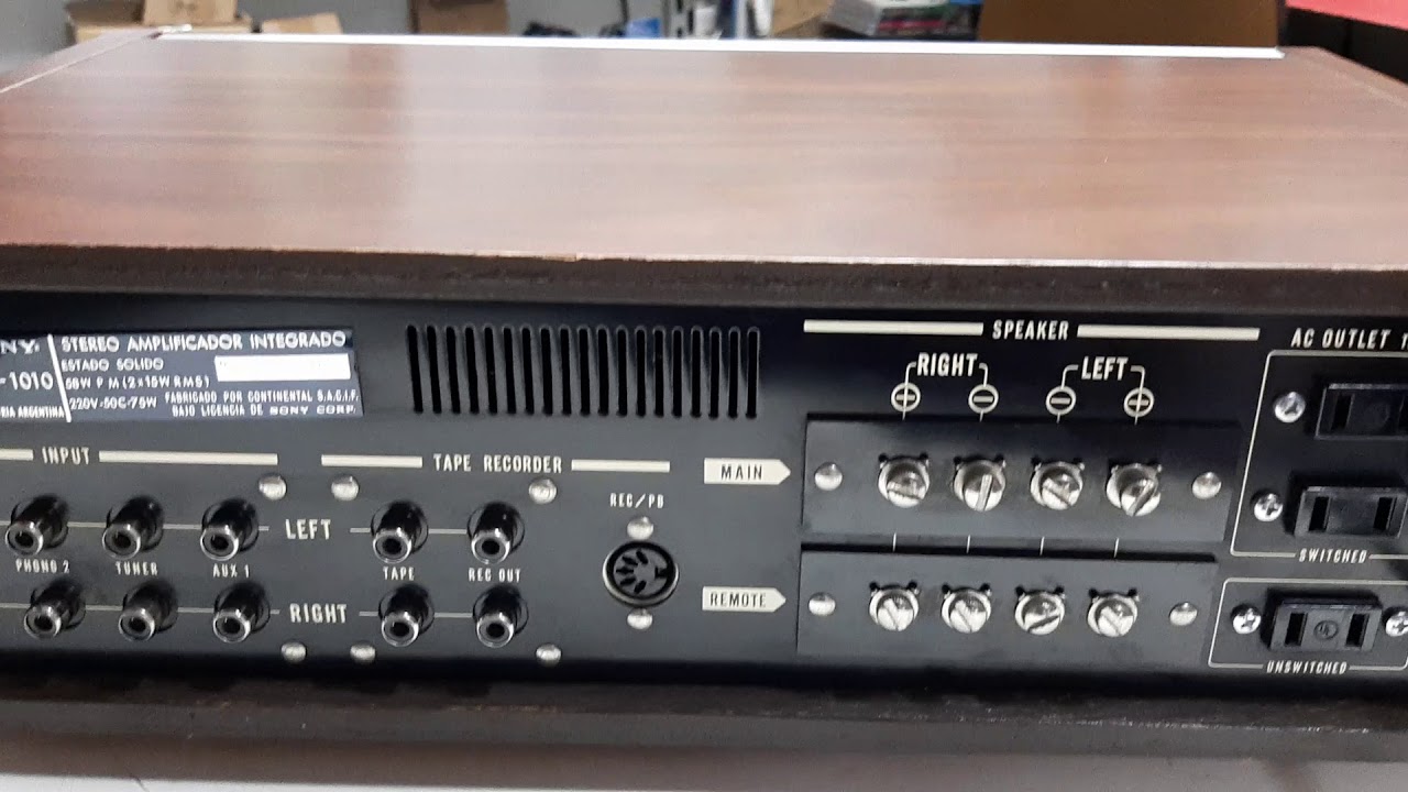 Amplificador SONY TA 1010 VINTAGE 
