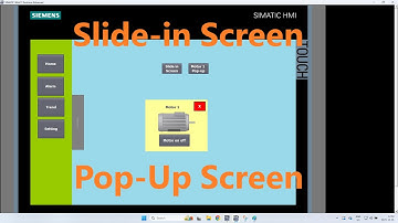 Pop-Up and Slide-In Screen Configuration in TIA Portal | Step-by-Step Guide