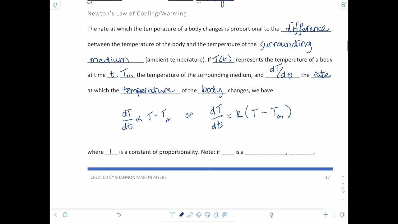 DE - 1.3 - Differential Equations as Mathematical Models