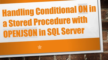 Handling Conditional ON in a Stored Procedure with OPENJSON in SQL Server