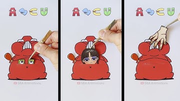 😱 Alphabet Lore A got so fat.. Fixing Letters Animation. Help Wednesday