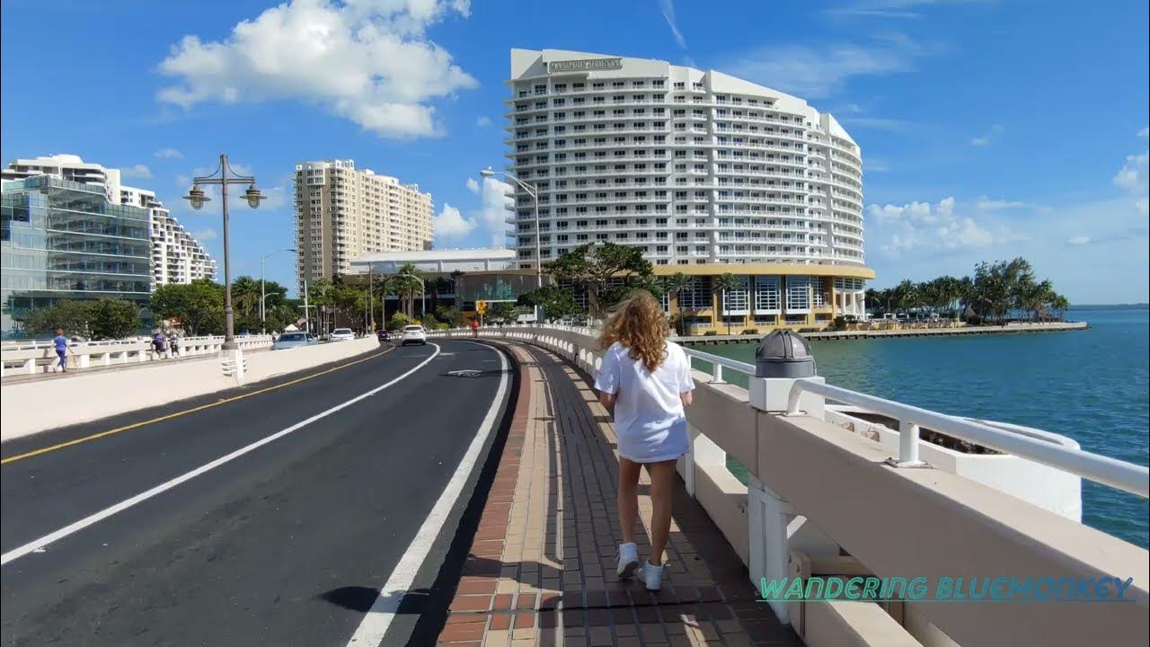 Brickell Key Island 4K , Downtown Miami FL , January 2023 YouTube