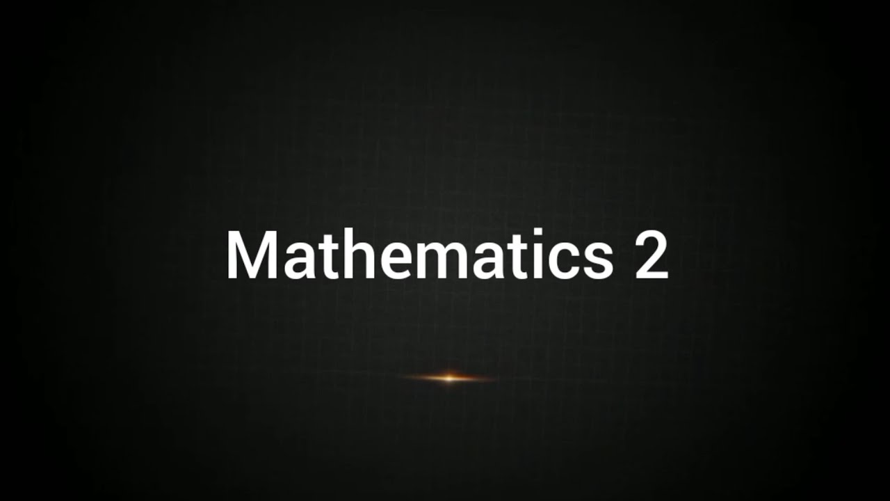 Mathematics 2 [ The Elipse ] - YouTube