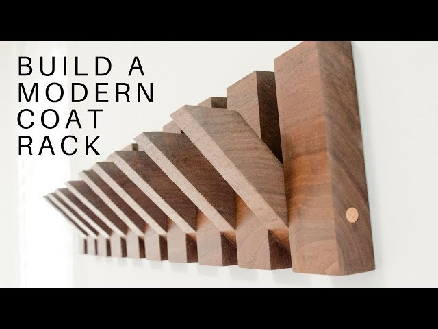 Natural Wood Wall Mounted Piano Coat Rack, Flip Down Wall Hook Rack