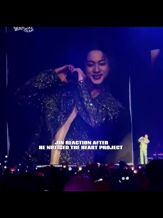 jin noticed the heart project 💕 #bts #jin