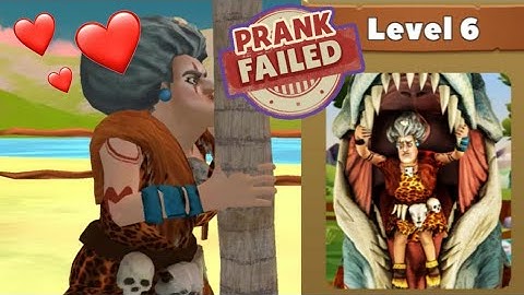 Scary Teacher Stone Age [Failed Prank - Level 6] Gameplay - Walkthrough [Android - ios]