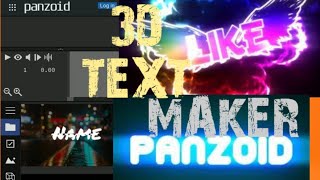 How to make || 3D text || on Android / pc || panzoid @## || so easy || @###🤣😎☺️🙂