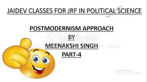 Postmodernism Approach Part-4(in Hindi)