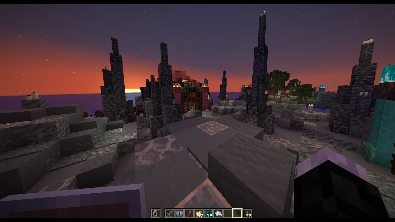 Minecraft MACE PVP Stone Spires Practice Map - YouTube